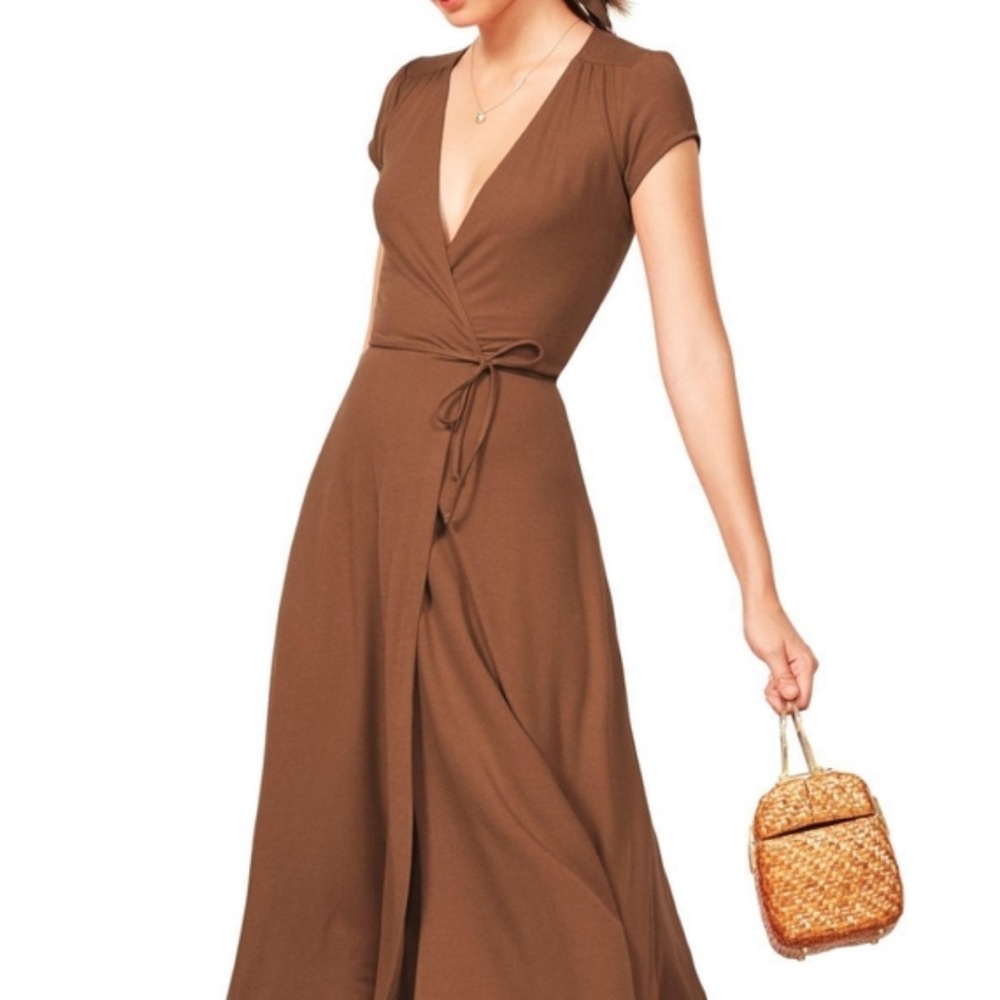 Reformation jeans Becca wrap dress